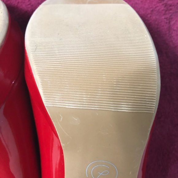 Chinese Laundry Red Platform Stiletto Pumps Peep toe High 5 inch Heels size 9M - Picture 6 of 6